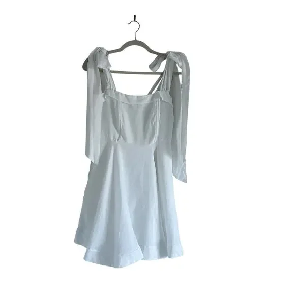 chinese dress ladies Dissh Aisle Linen Dress, White – Plus One Dress Hire